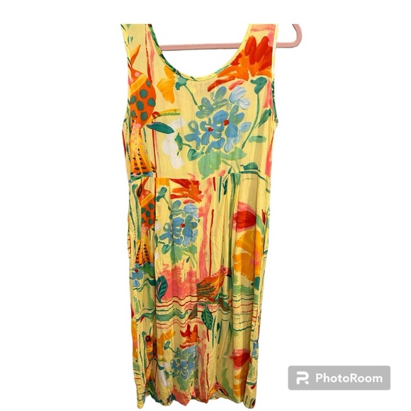 Jam’s World Yellow Midi Dress Size Medium GUC M0498 - Picture 2 of 12